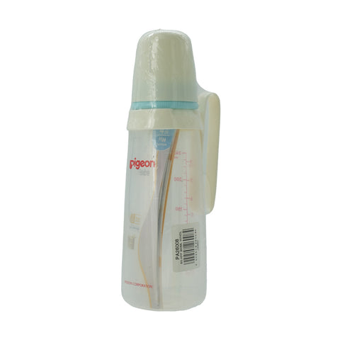 PIGEON PLASTIC FEEDING BOTTLE  WITH HANDLE 240ML - Picture 2