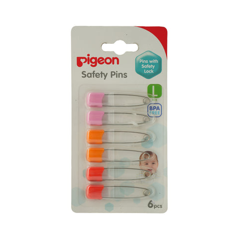 Pigeon Large Safety Pins 6 Pieces - Picture 3