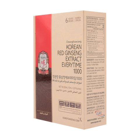 CheongKwanJang Korean Red Ginseng Everytime Sticks 200 ml (20 x 10 ml) - Picture 2