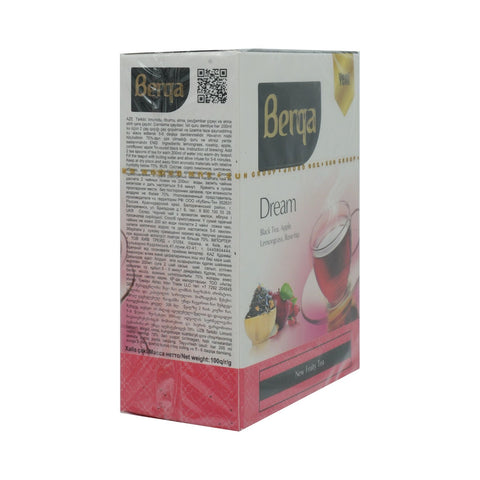 Azercay Berqa Dream Black Tea Apple Lemongrass Rose Hip 100g - Picture 2