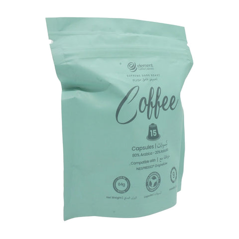 Element Coffee Capsules Supreme Dark Roast Pack Of 15 Pouch 84g - Picture 2