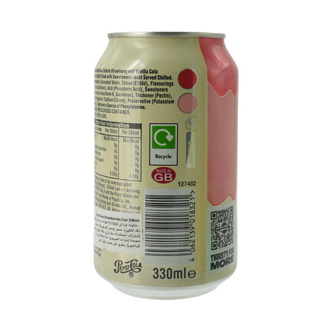 Pepsi Zero Strawberries Can  330ml - Picture 3