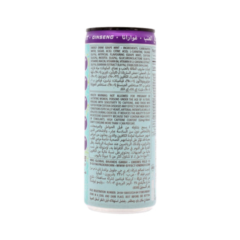 Effect Energy Drink Grape Mint 250ml - Picture 2