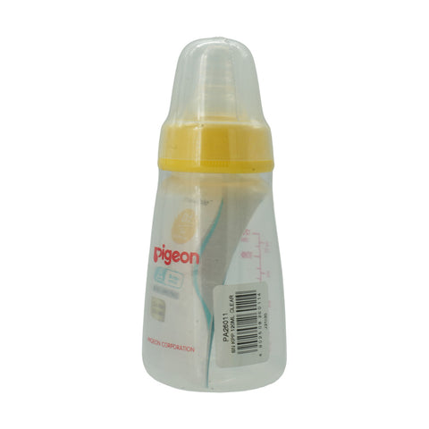 PIGEON PLASTIC FEEDING BOTTLE  120ML  (TRANSPARENT CAP) - Picture 2