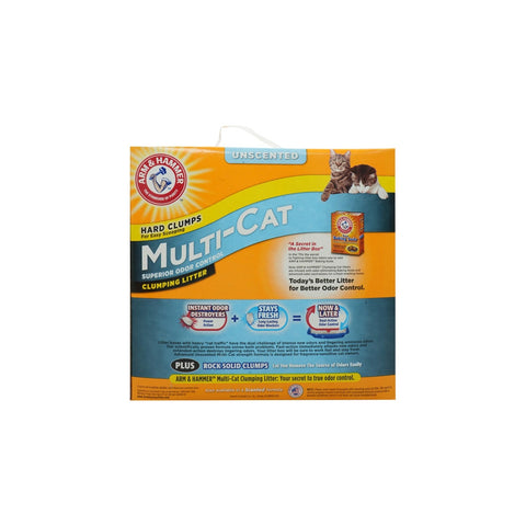 A&H MULTI CAT CLUMPING LITTER UNSCENT 9.07KG - Picture 2