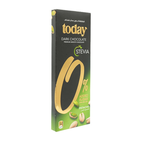 Stevia Dark Chocolate with Pistachio Zero Added Sugar 65g - Picture 2