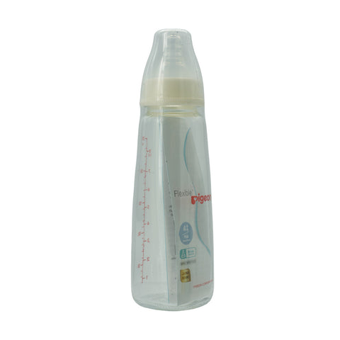 PIGEON GLASS FEEDING BOTTLE K-8 240ML (TRANSPARENT CAP) - Picture 2
