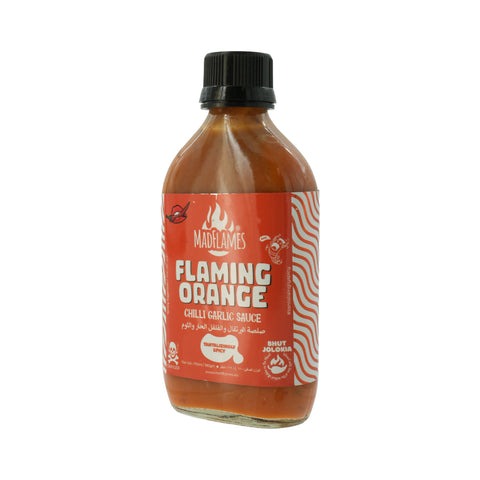 Madflames Flaming Orange Chilli Garlic Hot Sauce 180 g - Picture 2