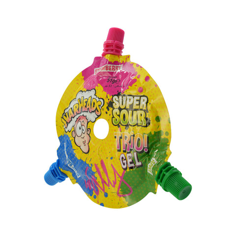 Warheads Super Sour Trio Gel Candy Wheel 51 g - Picture 2
