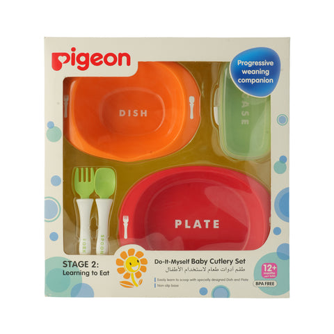 Pigeon “Do It Myself” Kids Cutlery Set - Picture 2