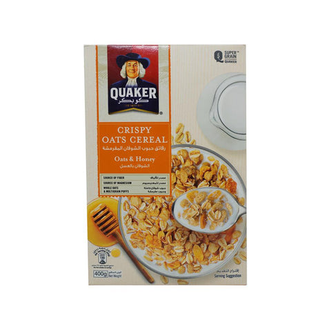 Quaker Oats & Honey Breakfast Cereal 400 g