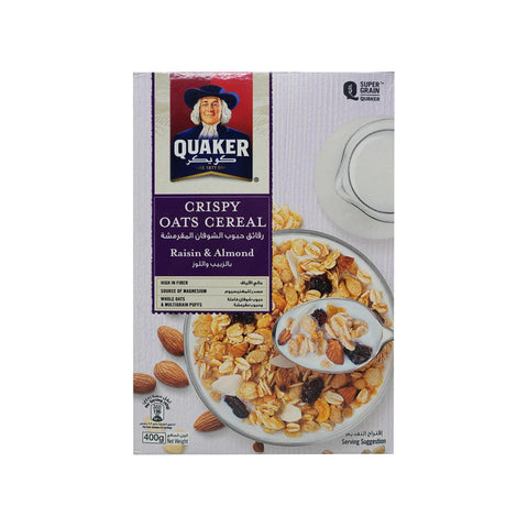 Quaker Raisin & Almond Cereal 400 g