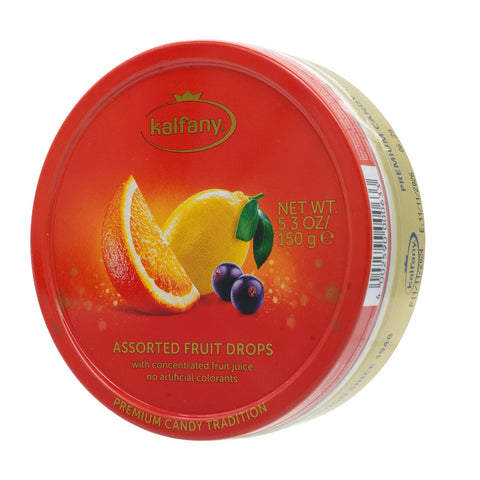 Kalfany Assorted Fruit Candy Drops 150 g