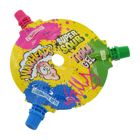 Warheads Super Sour Trio Gel Candy Wheel 51 g