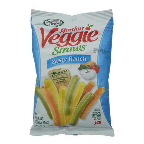 Sensible Portions Garden Veggie Straws Zesty Ranch 28 g