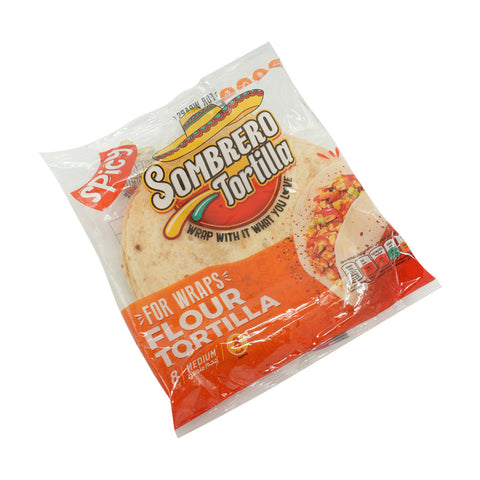 Sombrero Spicy Wheat Tortillas 8 Inch 340 g