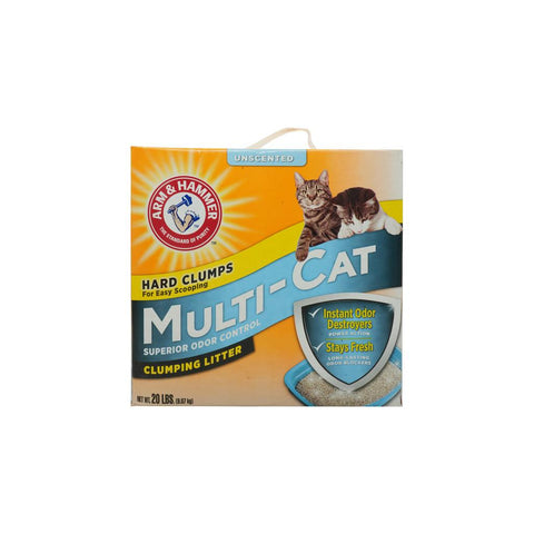 Arm & Hammer Multi-Cat Unscented Clumping Cat Litter 9.07 kg