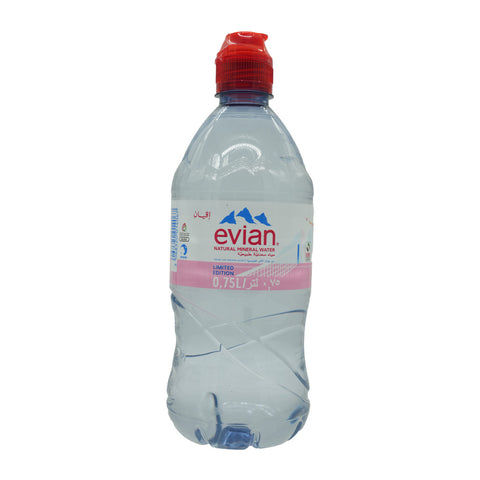 Evian Natural Mineral Water 750 ml