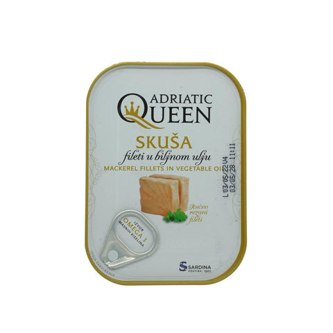 Adriatic Queen Mackerel Fillets in Vegetable Oil 105 g