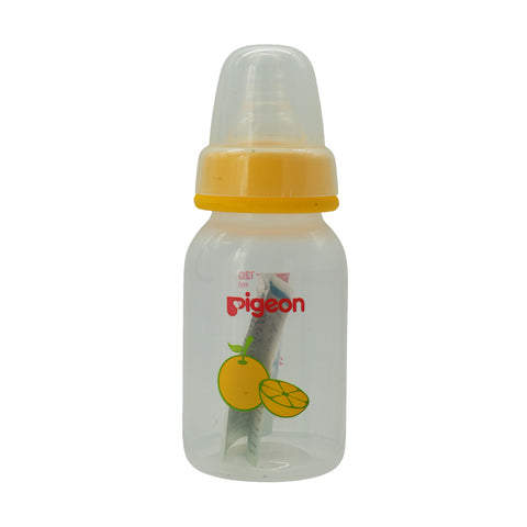 Pigeon Decorated Plastic Feeding Bottle Fruits 120 ml