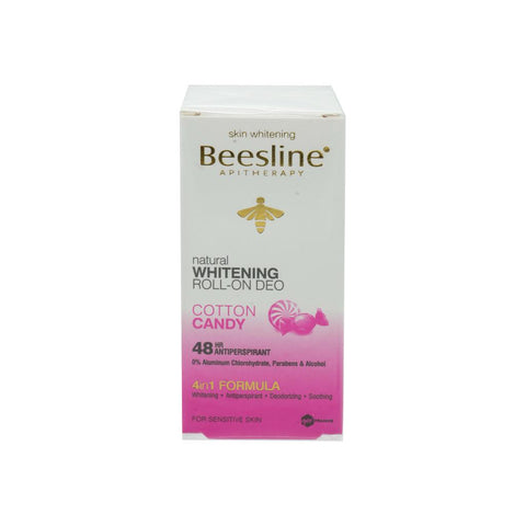 "BEESLINE" WHITENING ROLL-ON DEODORANT - COTTON CANDY 50ML