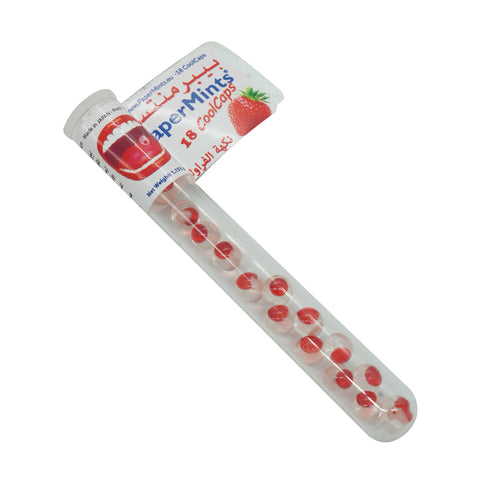 Papermints Cool Caps Strawberry 18 Pieces