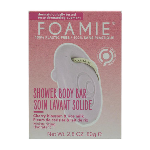Foamie Cherry Blossom & Rice Milk Shower Body Bar 80 g