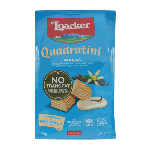 Loacker Quadratini Chocolate Wafer Cubes