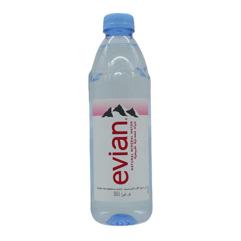 Evian Natural Mineral Water Bottle 500 ml