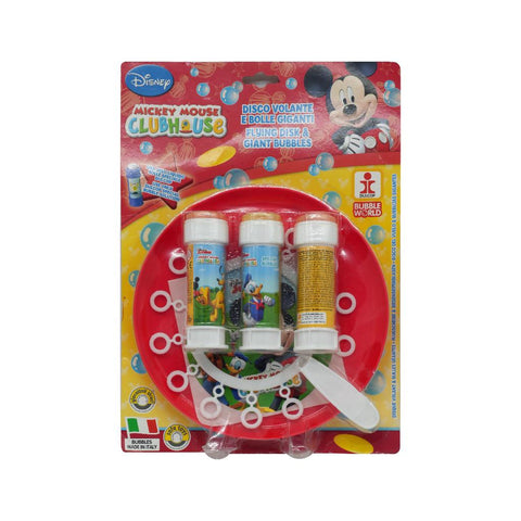 Mickey Flying Disc & Giant Bubbles Toy Set