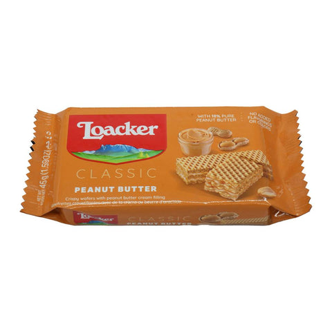 Loacker Classic Peanut Butter Wafer 45 g