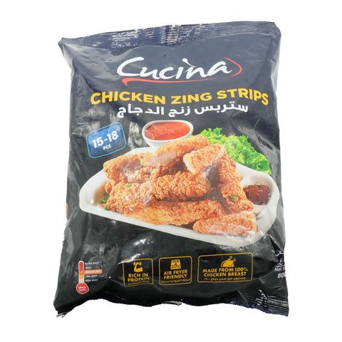 Cucina Chicken Zing Strips Frozen 800 g