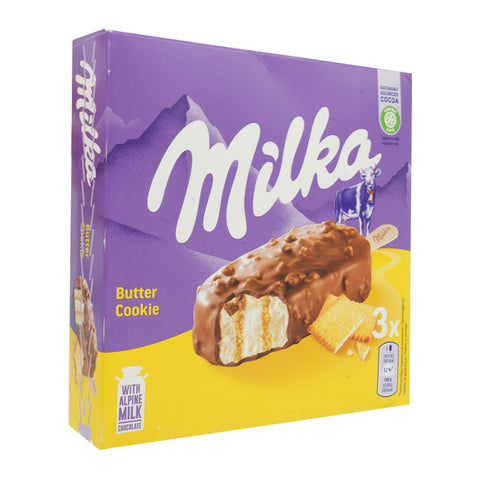 Milka Butter Cookie Ice Cream Bars 90 ml x 3