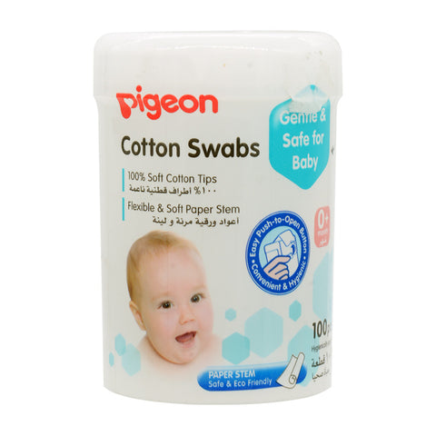 Pigeon Soft Paper Stem Cotton Swabs 100 Pieces