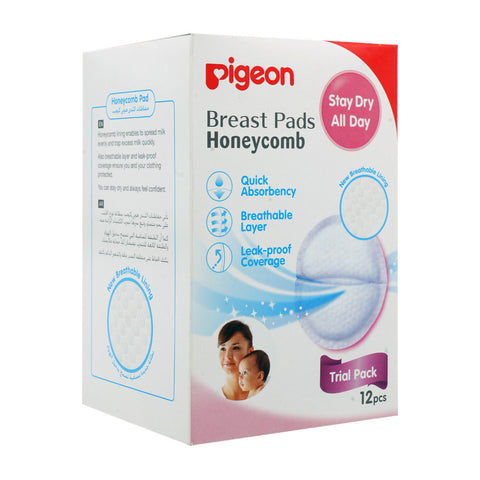 Pigeon Honeycomb Breast Pads 12 Pieces