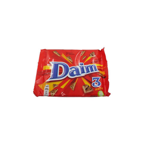 Daim Milk Chocolate Caramel Bars 3 Pack 84 g