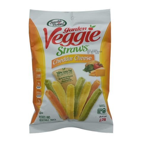 Sensible Portions Garden Veggie Straws Cheddar Cheese 28 g