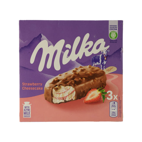 Milka Strawberry Cheesecake Ice Cream (90mlx3) - Picture 2