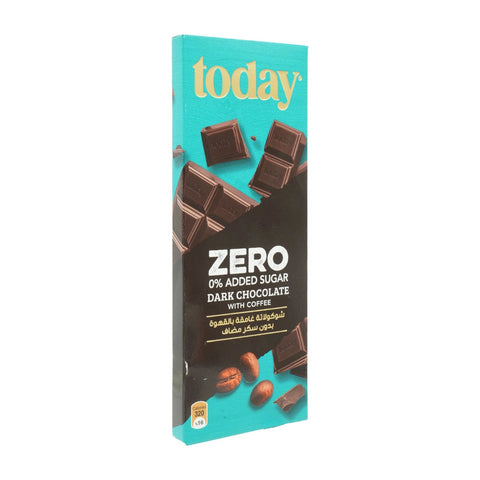 Today Zero 0% Added Sugar Dark Chocolate With Coffee 65g - Picture 2
