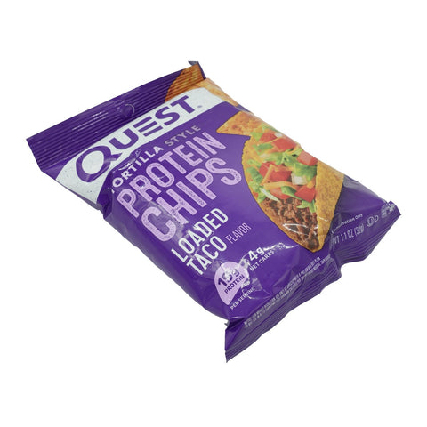 Quest Tortilla Style Protein Chips - Loaded Taco 32g - Picture 2