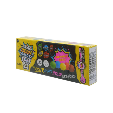 Brain Blasterz Sour Candy Balls 45 g - Picture 2