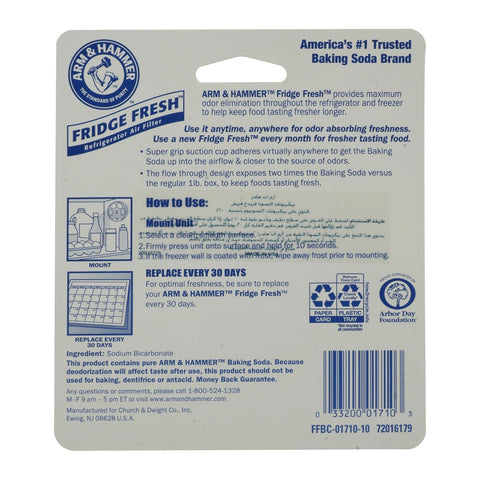 Arm & Hammer Fridge Fresh Refrigerator Air Filter Deodorizer - Picture 3