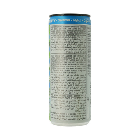Effect Energy Drink Coconut Bluebery 250ml - Picture 3