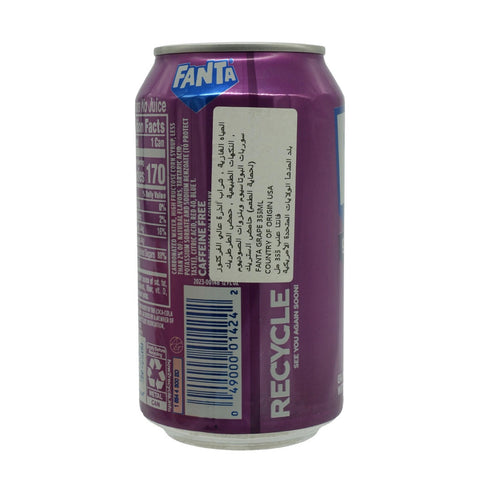 Fanta Grape Soft Drink Can 355 ml - Picture 2