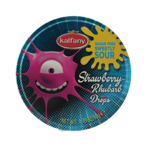Kalfany Strawberry Rhubarb Crazy Drops Sugar Free 50 g - Picture 2